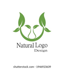 Leaf icon Vector Illustration design Logo template