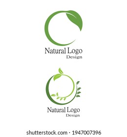 Leaf icon Vector Illustration design Logo template