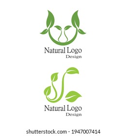 Leaf icon Vector Illustration design Logo template