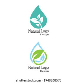 Leaf icon Vector Illustration design Logo template