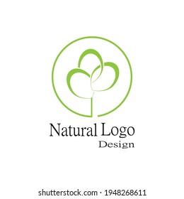 Leaf icon Vector Illustration design Logo template