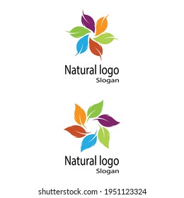 Leaf icon Vector Illustration design Logo template
