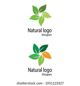 Leaf icon Vector Illustration design Logo template