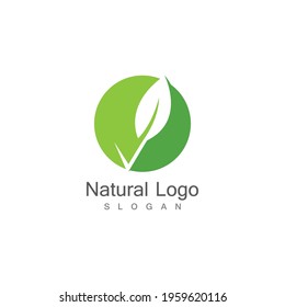 Leaf icon Vector Illustration design Logo template