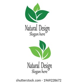Leaf icon Vector Illustration design Logo template