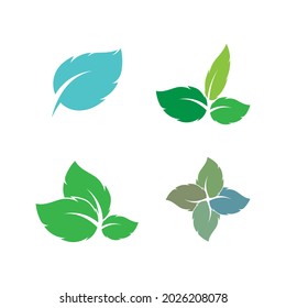 Leaf icon Vector Illustration design Logo template