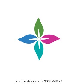 Leaf icon Vector Illustration design Logo template