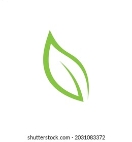 Leaf icon Vector Illustration design Logo template