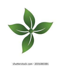 Leaf icon Vector Illustration design Logo template