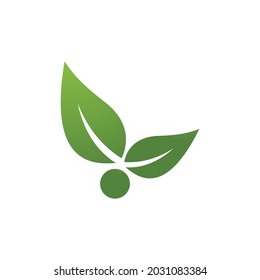 Leaf icon Vector Illustration design Logo template