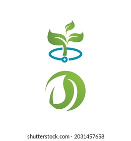 Leaf icon Vector Illustration design Logo template