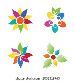 Leaf icon Vector Illustration design Logo template