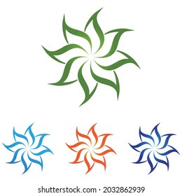 Leaf icon Vector Illustration design Logo template