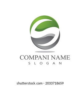 Leaf icon Vector Illustration design Logo template