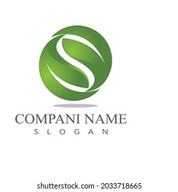Icono de hoja Vector Ilustración de diseño Modelo de logotipo