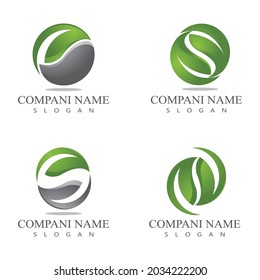 Leaf icon Vector Illustration design Logo template