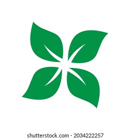 Leaf icon Vector Illustration design Logo template