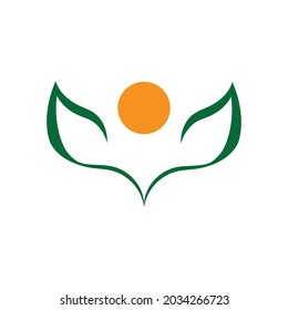 Leaf icon Vector Illustration design Logo template