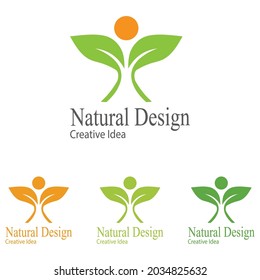 Leaf icon Vector Illustration design Logo template
