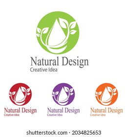 Leaf icon Vector Illustration design Logo template