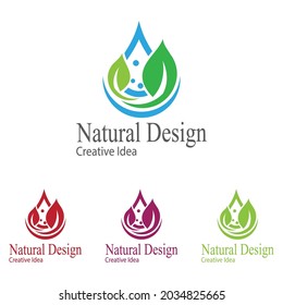 Leaf icon Vector Illustration design Logo template