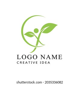 Leaf icon Vector Illustration design Logo template