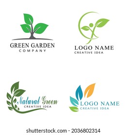 Leaf icon Vector Illustration design Logo template