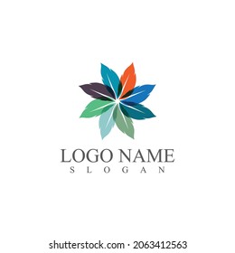 Leaf icon Vector Illustration design Logo template