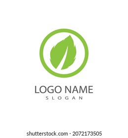 Leaf icon Vector Illustration design Logo template