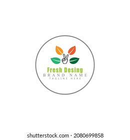 Icono de hoja Vector Ilustración de diseño Modelo de logotipo