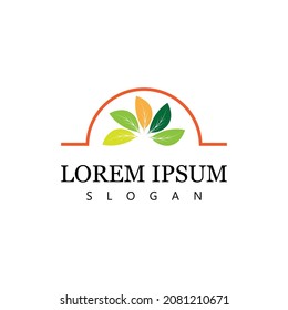 Leaf icon Vector Illustration design Logo template