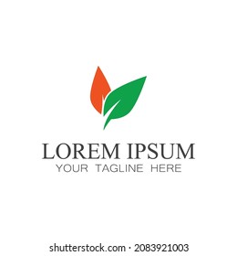 Icono de hoja Vector Ilustración de diseño Modelo de logotipo