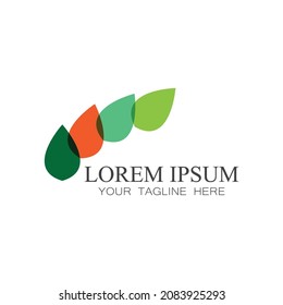 Leaf icon Vector Illustration design Logo template