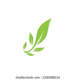 Leaf icon Vector Illustration design Logo template