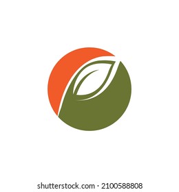 Leaf icon Vector Illustration design Logo template
