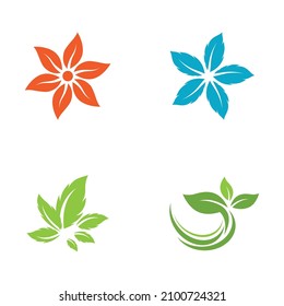 Leaf icon Vector Illustration design Logo template