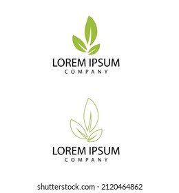 Leaf icon Vector Illustration design Logo template