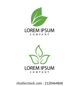 Leaf icon Vector Illustration design Logo template