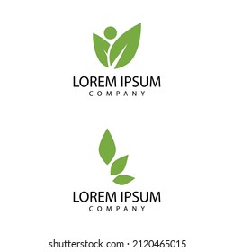 Leaf icon Vector Illustration design Logo template