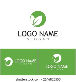 Leaf icon Vector Illustration design Logo template