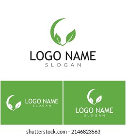Leaf icon Vector Illustration design Logo template