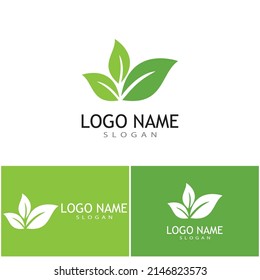 Leaf icon Vector Illustration design Logo template