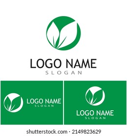 Leaf icon Vector Illustration design Logo template