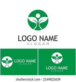 Leaf icon Vector Illustration design Logo template