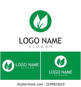 Leaf icon Vector Illustration design Logo template