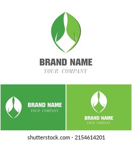 Leaf icon Vector Illustration design Logo template
