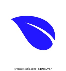 leaf icon vector illustration. Flat design style