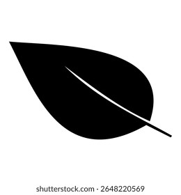 Leaf icon vector illustration graphic design. Leaf Icon in a flat design in black color.  