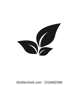 Icono de hoja vectorial, ilustración vectorial de hoja aislada