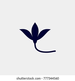 leaf icon, Vector illustration. plant icon